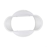 Honseadek Tragbare Klimaanlagen-Abluftschlauch-Anschlusskupplung, ABS-Kunststoff, auslaufsicheres Design, Kompatibilität, Werkzeug, Installation, Weiß, Grau, 13/15 cm