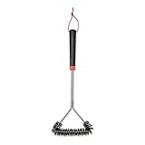 Weber Three-Sided Grill Brush Dreiseitige Grillb rste, 46 cm, Schwarz/Silber, 6278