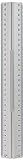 Wedo 525235 Lineal aus Aluminium 30 cm mit Griff für Rechts- und Linkshänder mit rutschsicherer Gummieinlage, silber
