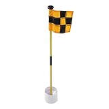 FOLOSAFENAR Golffahne, Golffahnen für Yard Flag Länge 21cm/8.3in für Outdoor- und Indoor-Sportarten(Blaues weißes Gitter)