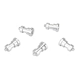 5-teiliges Aluminium-Metall-Lichtstativ-Halterungs-Set mit 1/4-20 Stecker auf Buchse, Schraubadapter für breite Anwendung, Kamerastativ-Halterungsadapter