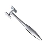 SHINEOFI Doppelseitiger Fleischklopfer aus Legierung mit Rutschfestem Griff Küchen Fleischhammer zum Zartmachen von Rindfleisch Gemüse und Geflügel Küchenwerkzeug für Haushalt und Grill