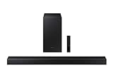 Samsung HW-T420 Soundbar, 150 W, 2,1 Ch, kabelgebundener Subwoofer, Dolby Digital 2.1, Bluetooth 4.2 Power On, Game Mode und One Remote Control, Schwarz