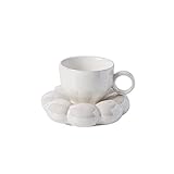 mansH Nordic Keramik-Kaffeetasse, Untertasse, wiederverwendbar, kreativ, für Zuhause, Dekoration, kleine Frühstückstasse, Teetasse, Set D