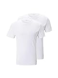 TOM TAILOR Herren Basic T-Shirt im Doppelpack 1008638, 20000 - White, XL