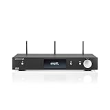 Nubert nuConnect ampXL | Schwarzer digitaler Vollverstärker | Wireless Connector für nuPro XS | AirPlay 2, Spotify Connect und Google Chromecast | Stereoverstärker mit 2x 340W | Verstärker mit USB DAC