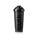 Bulk Iconic Protein Shaker Flasche, Eiweiß Shaker, Jet Black, 750 ml