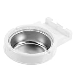 Levemolo Wandmontierter Metallaschenbecher aus Edelstahl mit Deckel Platzsparend Leicht zu Reinigen Aschenbecher für Zuhause Bar und Gewerberäume