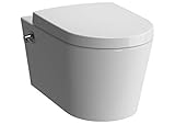 Vitra Option Nest Vitraflush spülrandlos mit Bidetfunktion - Dusch WC inkl. Armatur und Softclose WC-Sitz, Schallschutz und Anschlussgarnitur