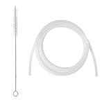 dzqad Milchschlauch, 2 m, Reinigungsset mit Bürste für Kaffeevollautomaten – Ersatzteile für Haus, Büro, Café, Hotel