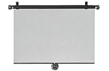 WALSER Auto-Sonnenrollo, Sonnenschutz Auto, Auto-Sonnenblende, 2 Stück Sonnenrollos für SUV und Van Seitenfenster, Autosonnenschutz 53 x 56cm