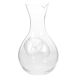 GARVALON Weindekanter aus Glas mit Eisfach 400 ml für Weinproben und Gesellige Abende bei Partys und Feiern