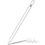 Stift für iPad 2018-2024, Pen für iPad mit Handfläche Ablehnung & Neigung, KIROSA Pencil 2. Generation für iPad Pencil Kompatibel mit iPad 10-6, Mini 6/5, Air 5/4/3/M2, iPad Pro 11''/12,9''/M4(Weiß)