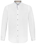 Stockerpoint Herren Raffa Trachtenhemd, Weiss blau, M