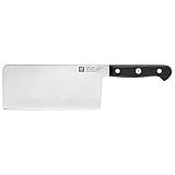 ZWILLING Gourmet Chinesisches Kochmesser, 18 cm, Rostfreier Spezialstahl, Ergonomischer Kunststoff-Griff, Schwarz - Made in Germany