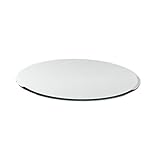 Funkenschutzplatte G26 kreisrund ESG 6mm x 1200mm x 1200mm mit 18mm Facette Glasplatte Bodenplatte Kaminplatte Funkenschutz Ofenplatte Kamingla