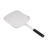 Alnemy Pizzaspachtel,Perforierter Pizzaschieber,Leicht,Aluminium Pizza Spachtel, für Ofen-Pizza-Backzubehör,Hausgemachte Pizza,für Pizza Größe ≤ 30.48cm