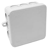 10 Stück Lancelot® Kabelabzweigkasten IP55, 75x75x34mm, 12 Einführungen | Aufputz-Abzweigdose, Verteilerdose, Installationsgehäuse