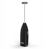 XAVAX | Elektrischer Milchaufschäumer (Milchschäumer, Edelstahl, batteriebetrieben, elektrisch, multifunktional) Farbe Schwarz