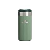 Stanley Aerolight Transit Thermobecher 12OZ - Hält 6 Stunden Heiß - Spülmaschinenfest - Kaffeebecher To Go Auslaufsicher - Kompatibel Mit Gängigen Pkw-Getränkehalterungen - Hammertone Green