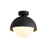 Deckenleuchte 1 Licht E27 Retro Nordic Glas Kugel Halbeinbau Deckenleuchte Modern Mini Nähe Deckenleuchte für Zuhause Flur Eingang Schlafzimmer Lampe