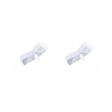 Siepificius Kompressionsstrümpfe für Damen, Anti-Müdigkeit, Knöchelschutz, Nylon, atmungsaktiv, Weiß, Größe S/M, 2 Sets (weiß, Größe S/M), 8