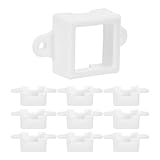 COHEALI 10 Stück Quadratische LED Außenbeleuchtung Befestigungsclips Lichthalter aus Robustem Kunststoff Kleiner Lichthalter für Seillichter LED Lichtleisten Kompatibel mit Govee