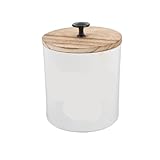 HUWOYG Spülmaschinen-Aufbewahrungsbox, Spender, Wäschebox mit Deckel, Holz-Wäschekapselhalter Für die Waschküche(White)