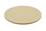 RÖSLE VARIO Pizzastein, Hochwertiger Pizzastein aus Cordierit zur Zubereitung von Pizza, Flammkuchen, Brot usw. auf dem Grill oder im Backofen, 30 cm