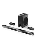 ULTIMEA 5.1.2 Soundbar für TV Geräte with Dolby Atmos, 3D Surround Sound System Bluetooth, BassMAX, Heimkino Lautsprecher für TV Sound Bars mit Subwoofer, Sound Bar mit HDMI eARC/Opt, Nova S80 Serie