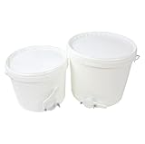 Honigeimer mit Abfüllhahn und Deckel (11,3L / 17,7 L / 31,5 L) Eimer Abfülleimer Lebensmittelecht, 17,7 Liter