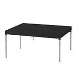 VANSHEIM Abdeckung für Gartenmöbel Wasserdicht schutzhülle für loungemöbel Abdeckung Winterfest Gartentisch Gartenmöbel Hülle tischplatte Gartenabdeckung mit Kordelzügen Winddicht Plane 150x90x15cm