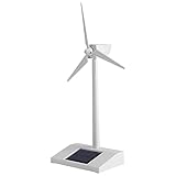 Nikou Mini Solarenergie Windmühle Modell, Miniatur Solarenergie Desktop Windkraftanlage Spielzeug, Solarbetriebene Bildung Wissenschaftliches Lehrmittel für Kinder, Desktop Decor