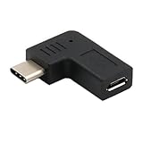 BUBEFSKD Tragbarer USB C Adapter 90 Grad Bend Converter Lading & Daten Für Tablets Telefone Game Console B Weibliche Anschluss