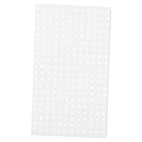 SHINEOFI perforierte Platte Bretter pegboard wandorganisator Stecktafeln Garage mit Haken Steckplatten Pegboard-Tool-Organizer Pegboard -Display kleines Steckbrett PEG -Vorstand Eisen Weiß