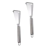 DIYEAH 2 Stück Edelstahl Obst Schnitzmesser Verschleißfest Leichtes Tranchiermesser mit Ergonomischem Griff Spiegelpoliert Einfach zu Reinigen für Obst Gemüseschnitzereien Zuhause