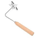 Homoyoyo Aluminium nonstick Frittierform für Timbale Ölteig mit Griff und Stern ausstecher Glatte Kanten für Frittierte Snacks Wie Radieschenkuchen Garnelenkuchen Küchenzubehör