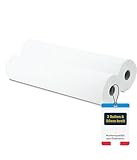 Hygiene Guru® Liegenabdeckung Rolle [2 Rollen, 50cm breit] – 2-lagig, hochweiß, 50m – 100% Zellstoff – perforiert & reißfest – für Massage, Kosmetik, Arztpraxis, Ordination & Behandlungsliegen