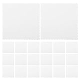 Abaodam 100 Stück Poliertücher aus Wildleder 8x8cm Schmuck Silberputztücher für Silber Messing Brillen Reinigungstücher für Schmuckpflege Tragbar Wiederverwendbar