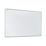 Dr.Tafel Whiteboard Magnetisch mit Stiftablage 120 x 90 cm - 1 Stück - Magnettafel mit Magnete Stift - White Board Trocken Abwischbar - Magnetboard HM5-Rahmen