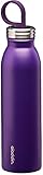 Aladdin Chilled Colour Thermavac Trinkflasche Edelstahl 0.55L Purple – Thermosflasche Hält 9 Stunden Kalt - Doppelwandige Vakuumisolierung - Wasserflasche BPA-Frei - Spülmaschinenfest