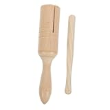 HONITANO Percussion Musikinstrument Einteiliges Guiro mit Stab Glatte Oberfläche Sicher Leicht Handgerechte für Frühe Musikalische und Gehirnentwicklung