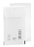 10 Luftpolsterumschläge Polsterumschlag Versandtaschen Bantex A1 (175 x 120 mm) 11/A, Weiß, mit Selbstklebeverschluss, 400123100