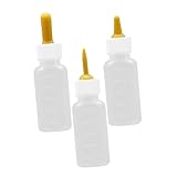 EPIGEIST 3 Stück Teiliges Silikon Haustier aufzuchtflaschen Verschiedenen Saugern Geeignet für Neugeborene Welpen Kätzchen und Kleine Haustiere Bpa frei Einfache Handhabung Praktische