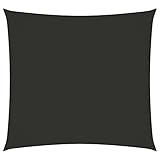Somanki Sonnensegel, Seilspannmarkise, Segeltücher Für Terrasse, Terrasse Sonnenschutz, Balkon Sonnensegel, Oxford-Gewebe Quadratisch 4x4 m Anthrazit