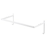 YAMAZAKI 5111 Teleskop Badezimmer Tür Front Wäscheständer Wäschetrockner, weiß, ca.B 21.8-35.8 x T 10.0 x H 18.0 cm (55.5-90.5 x 25.5 x 18 cm), Turm ausziehbar, Indoor Trocknen, Kleiderbügel,