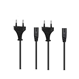WICAREYO 2Stück AC Stromkabel 2M/6.5FT Netzkabel Kompatibel für PartyBox 100 200 300 310 1000,Kompatibel mit Party Box Wireless Bluetooth Lautsprecher Audio System