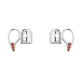 18 Karat Vergoldete Hip Hop Zähne Grillz Kappen, 2 Stück, Komplette CZ Einzelzahn Oberkappen-Grills, Vampirzahn Grill Set Für Männer Und Frauen, Rapper, Cosplay, Party Zubehör(Silver1)