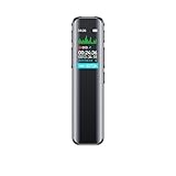 Diktiergerät 64 GB Speicher, Wiederaufladbar Uer USB, Sprachsteuerung, Mit MP3 Player Diktiergerät Mini, Für Kurs, Besprechungs Und Voice Recorder Diktiergerät Mit Schreibfunktion, Voice Recorder