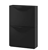 IKEA Trones Schuhschrank / Aufbewahrung 50,8 x 19,8 x 39,5 cm, 2 Stück, schwarz, 18 x 52 x 39